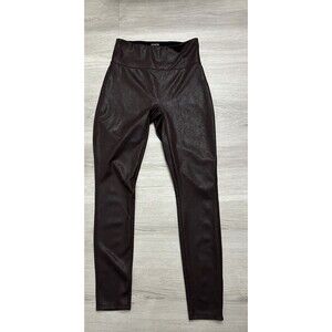 Spanx Skinny Leggings Women Stretch Lightweight Coated Pull on Pants medium